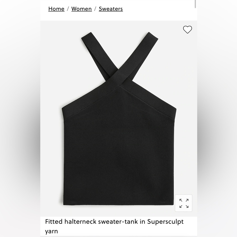 NWT fitted halter-neck tank XXS (black & white available)